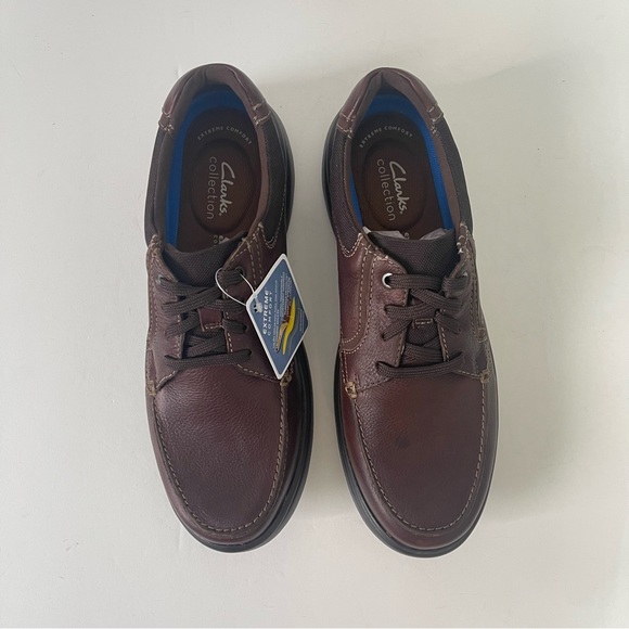 Clarks Mens Bradley Vibe Moc Toe Sneaker In Tan Tumble - NIB - Duplicate - Picture 4 of 16